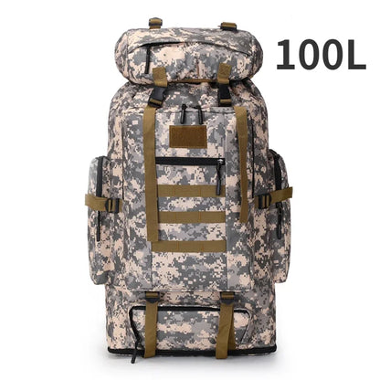 Tactical Backpack Large Capacity 80L & 100L – Hiking, Mountaineering & Camping | Military & Outdoor | Unisex