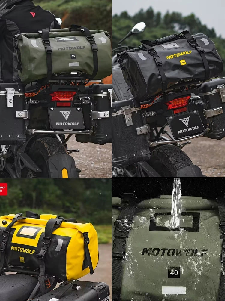 Waterproof Motorcycle Tail Bag - 20L to 100L