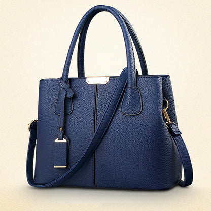 Women's PU Leather Tote Bag - Large, Shoulder & Crossbody