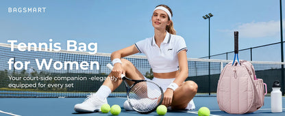 Sac à dos sport femme – Tennis, Gym & Quotidien avec compartiment chaussures