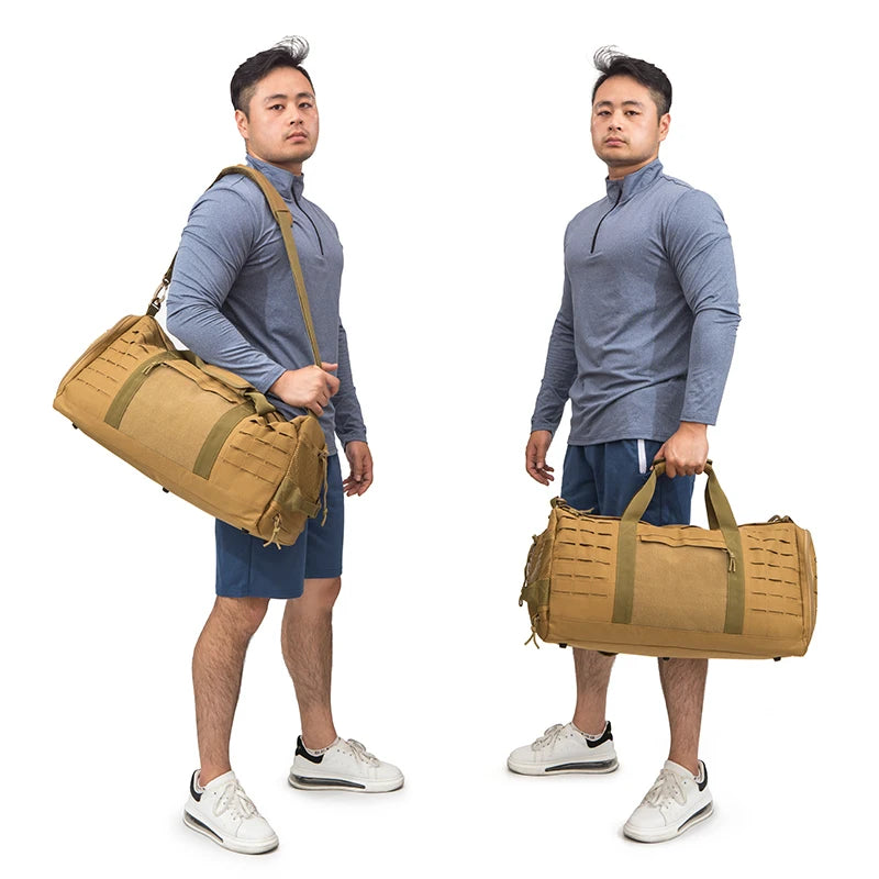 40L Tactical Duffle Bag – Gym, Travel & Weekend with Shoe Compartment