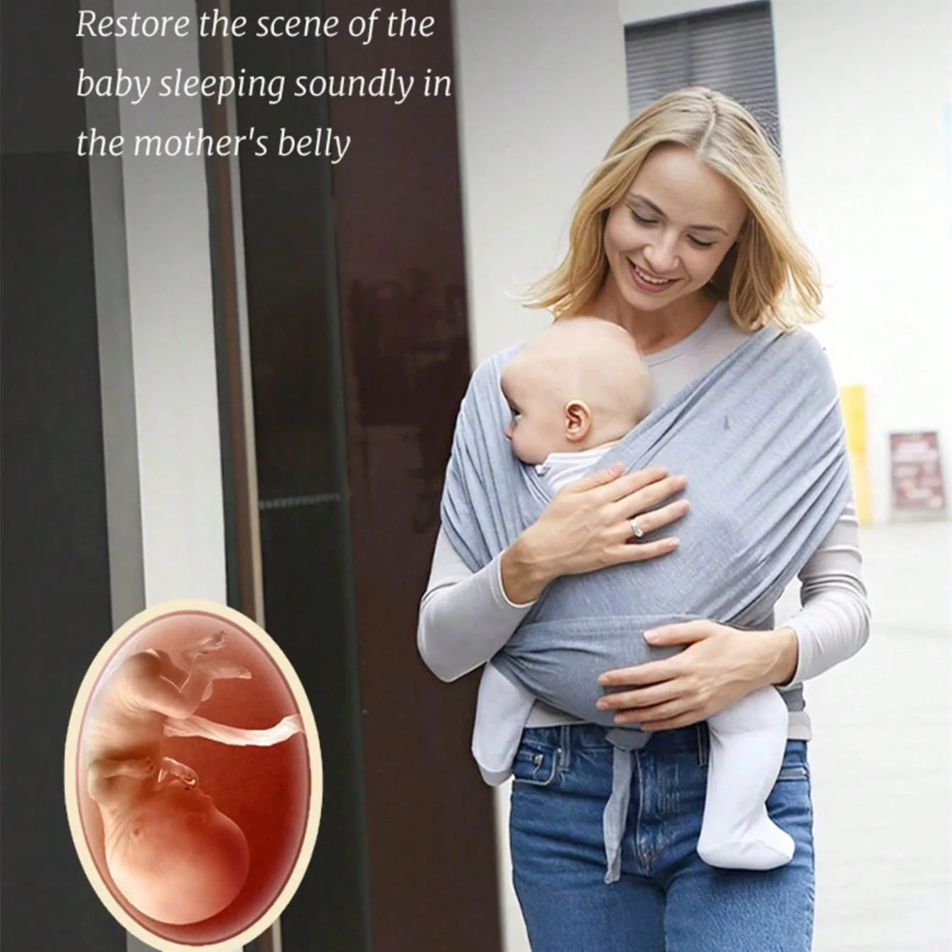 Ergonomic Baby Carrier with X-Shaped Support