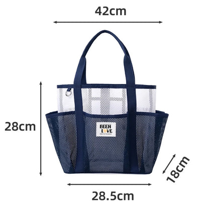 Sac de Plage et Gym en Maille – Grande Capacité, Portable, Idéal Piscine et Voyage