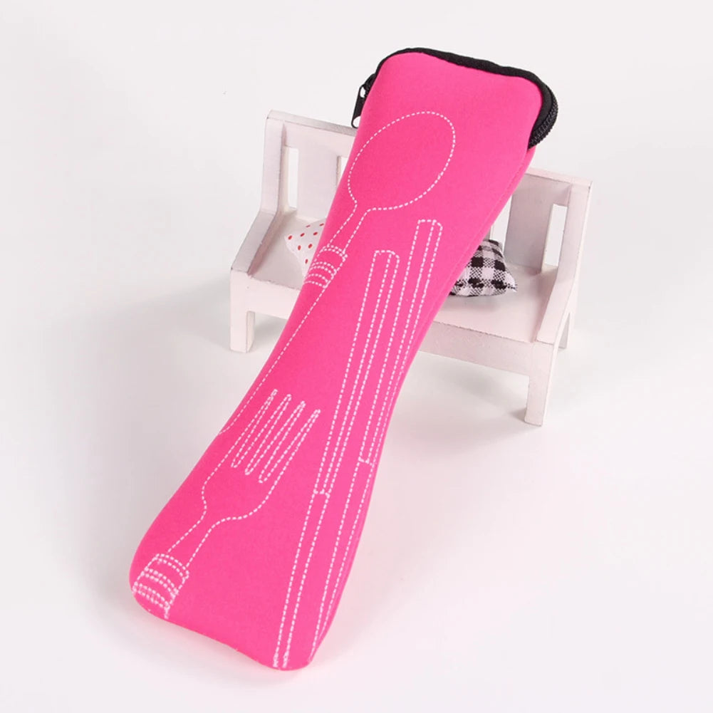 Portable Fabric Cutlery Pouch – Travel & Picnic Cutlery Storage