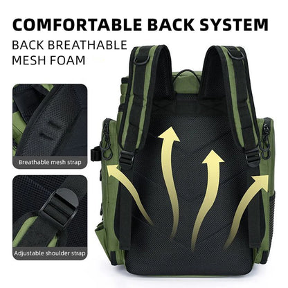 Scione Fishing Backpack - Multifunctional with Rod Holders