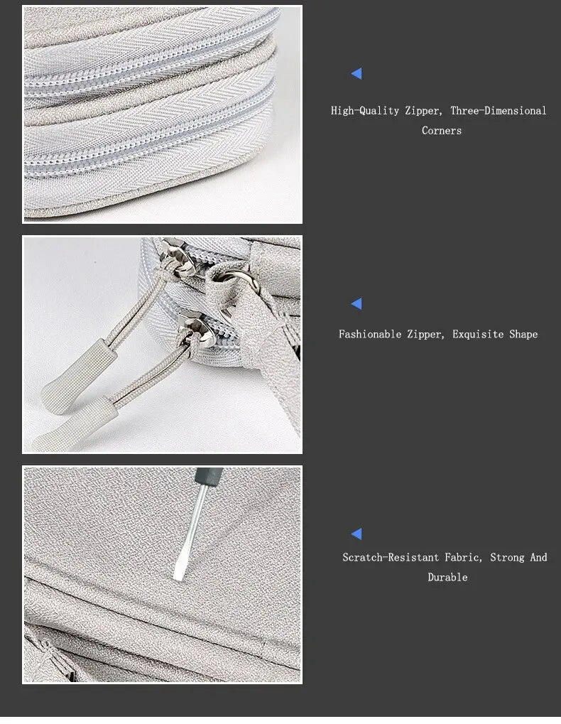 Pochette Organisateur de Câbles – Double ou Simple Couche, Imperméable & Compacte