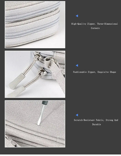 Pochette Organisateur de Câbles – Double ou Simple Couche, Imperméable & Compacte