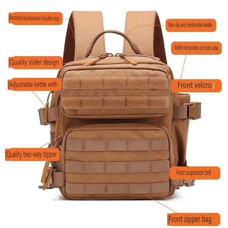ORTactic 9L MOLLE Tactical Backpack – Compact & Multifunctional