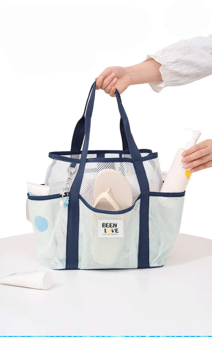 Sac de Plage et Gym en Maille – Grande Capacité, Portable, Idéal Piscine et Voyage