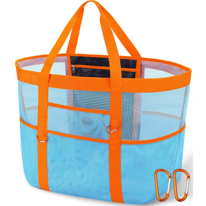 Grand Tote Bag de Plage – Pliable, Réutilisable, Idéal Piscine, Voyage et Plein Air