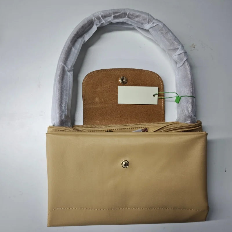 Foldable Embroidered Nylon Hobo Bag – Women's Shoulder Bag, Lightweight & Chic