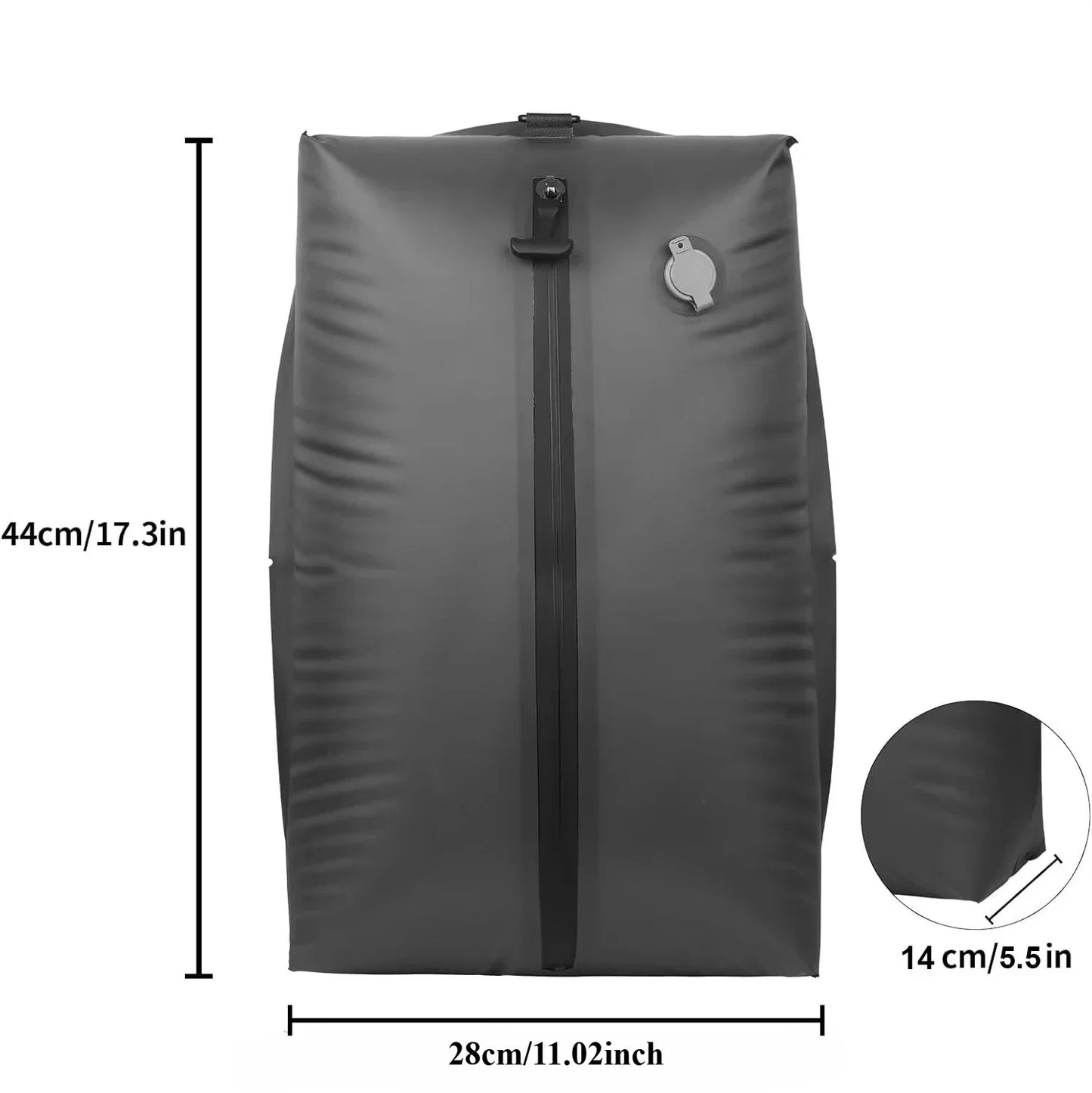 Sac de Compression Sous Vide 17L – Rangement Vêtements & Voyage, Avec ou Sans Pompe