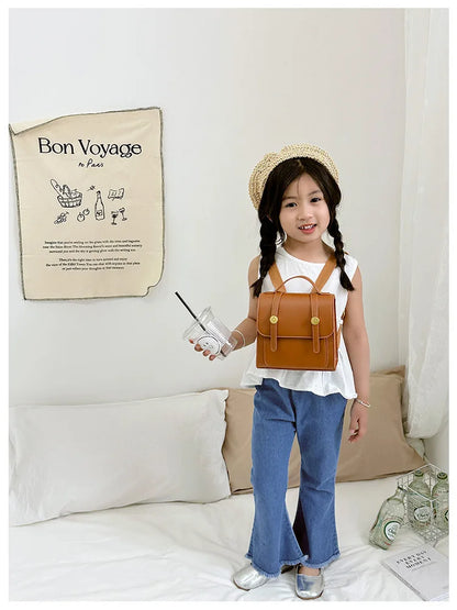 Sac à Dos Enfant Fille – Élégant, Léger et Tendance (7-13 ans)