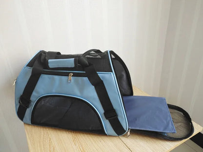Breathable Mesh Cat & Dog Carrier – Foldable | Sizes S, M & L | Travel & Outdoor