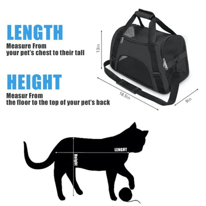 Breathable Mesh Cat & Dog Carrier – Foldable | Sizes S, M & L | Travel & Outdoor
