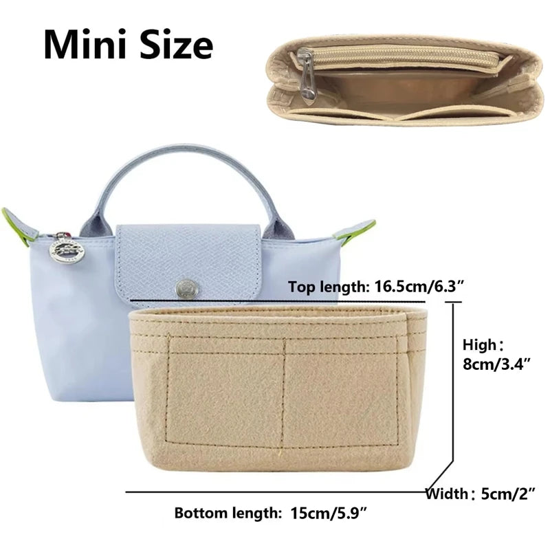 Bag Organizer – Multi-Pocket Insert, With or Without Zipper