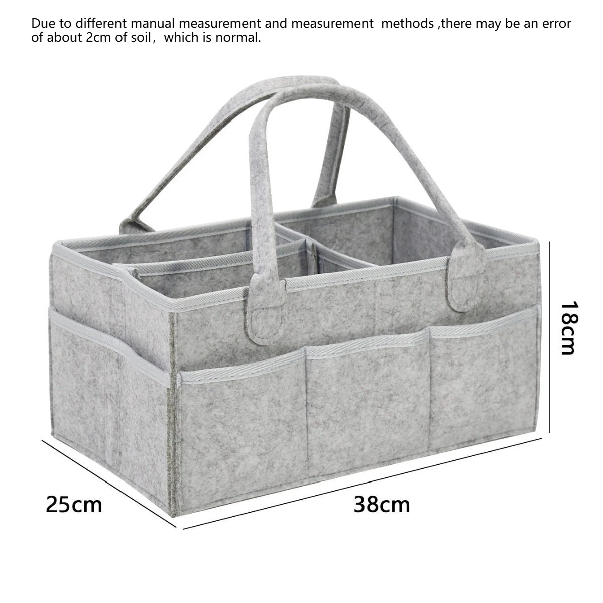 Felt Diaper Caddy – Large Capacity, Toy and Diaper Storage