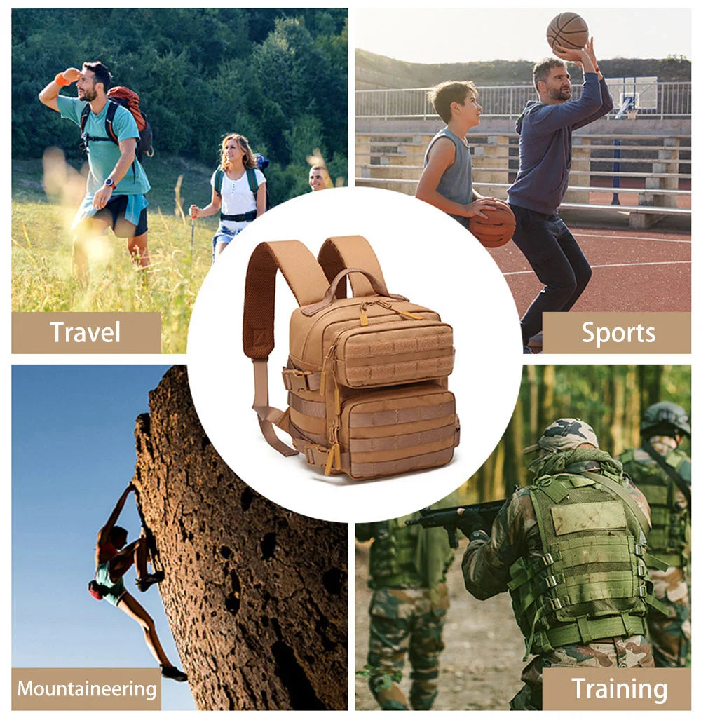 ORTactic 9L MOLLE Tactical Backpack – Compact & Multifunctional