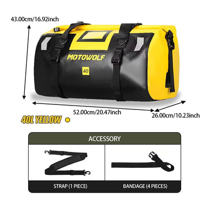 Waterproof Motorcycle Tail Bag - 20L to 100L