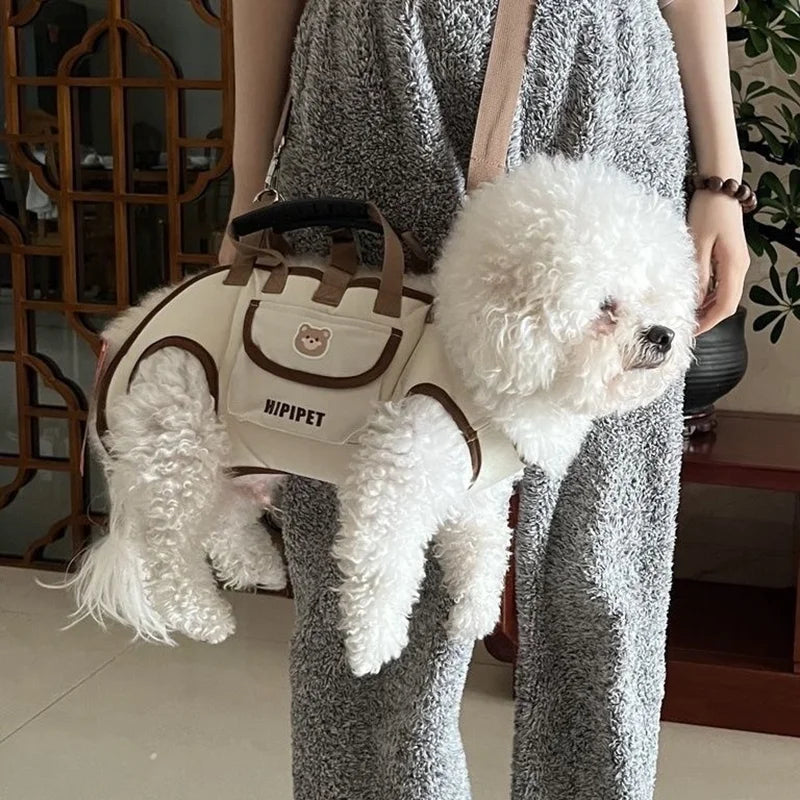 Sac Transporteur 2-en-1 Chien & Chat – À Main & Bandoulière | Mesh Respirant | Randonnée & Quotidien | S, M & L