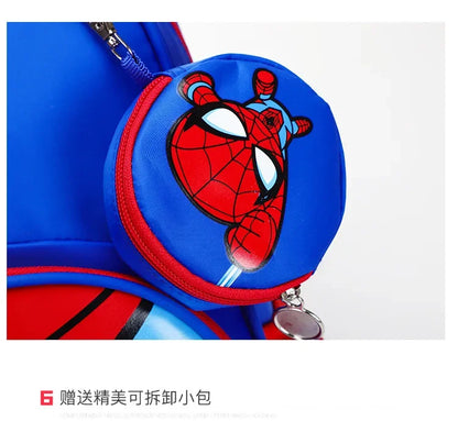 Spider-Man Kids' Backpack — ergonomic, cartoon, ages 4-13