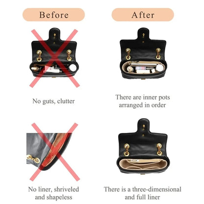 Bag Organizer – Multi-Pocket Insert, With or Without Zipper
