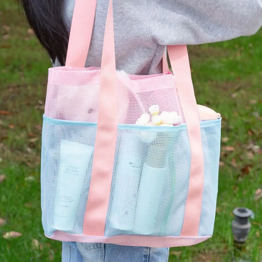 Sac filet de plage grande capacité — léger, pliable et polyvalent
