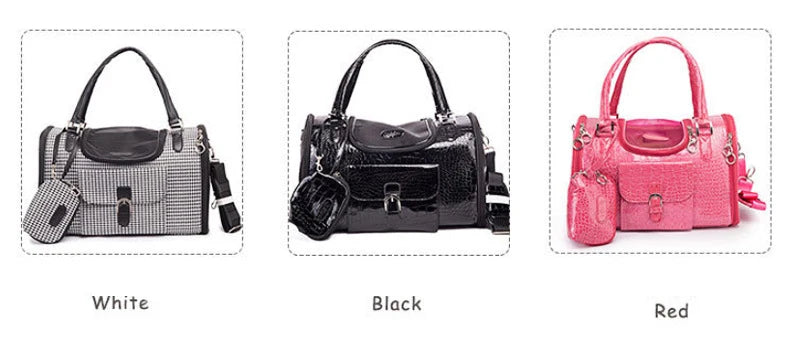 Sac Transporteur Chien & Chat – Bandoulière en Cuir PU | Taille S & M | Chihuahua & Petits Chiens