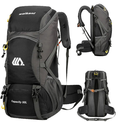 Sac à Dos de Voyage 50L – Randonnée, Camping & Alpinisme Unisexe