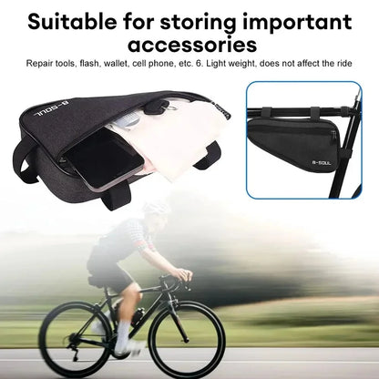 Sacoche Triangulaire de Cadre Vélo – Légère, Durable & Facile à Installer