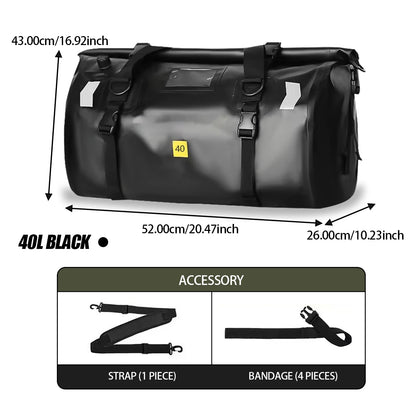 Waterproof Motorcycle Tail Bag - 20L to 100L