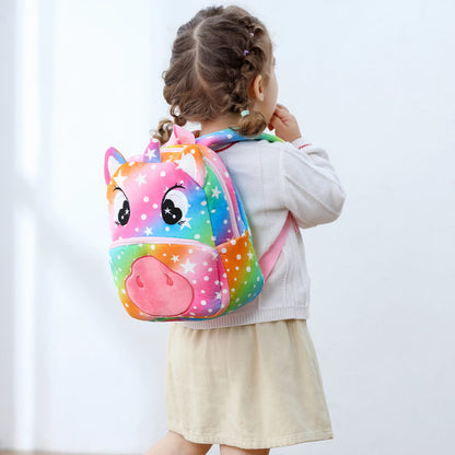 Sac à Dos Enfant Animaux – Canard, Vache, Grenouille – Grande Capacité, École et Voyage