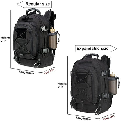 60L Waterproof Tactical Military Backpack – MOLLE System | Hiking, Camping & Hunting | 8 Colors