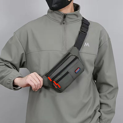 Waterproof Sports Fanny Pack — Unisex, multi-pocket, ideal for hiking and running