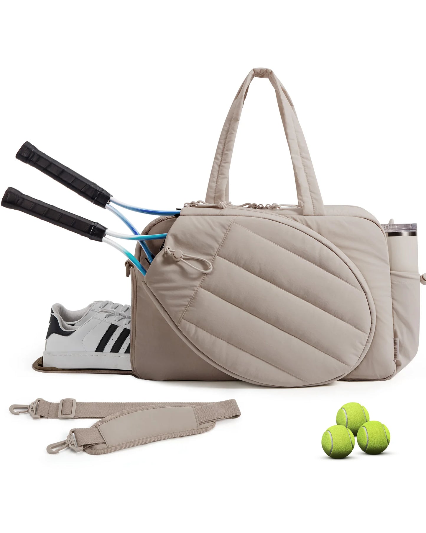 Sac de sport femme 35L – Tennis, Pickleball, Badminton, Gym & Voyage avec compartiment chaussures