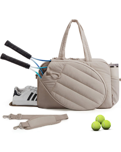 Sac de sport femme 35L – Tennis, Pickleball, Badminton, Gym & Voyage avec compartiment chaussures