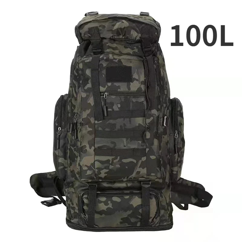 Tactical Backpack Large Capacity 80L & 100L – Hiking, Mountaineering & Camping | Military & Outdoor | Unisex