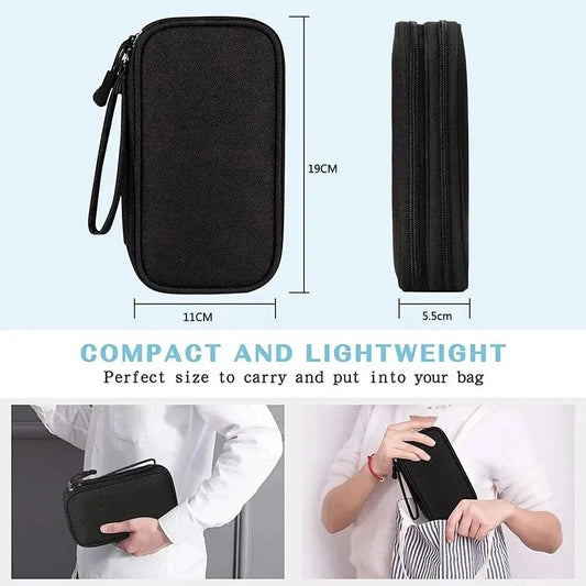 Pochette Organisateur de Câbles – Double ou Simple Couche, Imperméable & Compacte