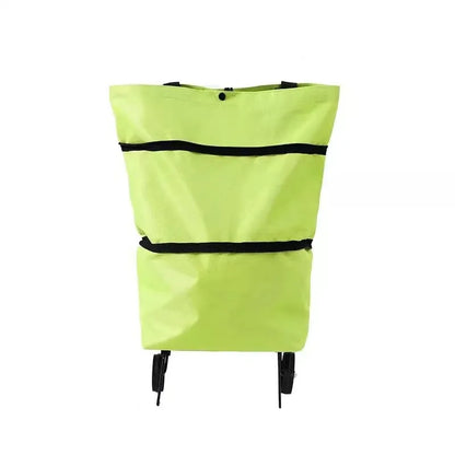 Foldable Eco Shopping Trolley Bag with Wheels – Large Capacity Shopping Cart