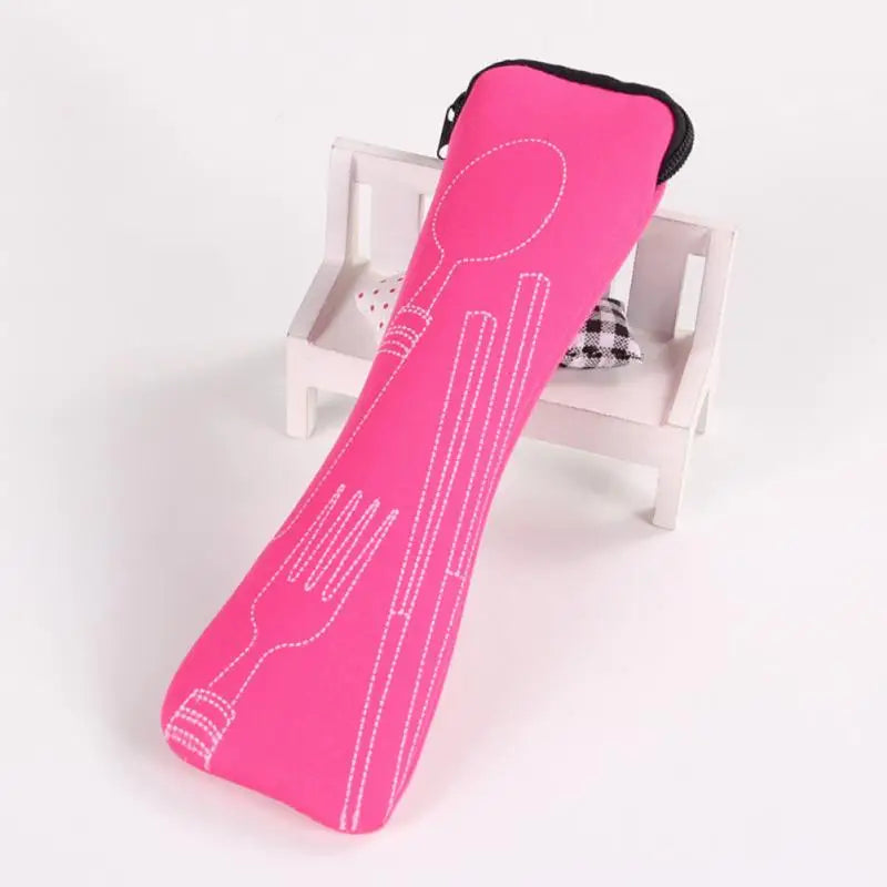 Portable Fabric Cutlery Pouch – Travel & Picnic Cutlery Storage