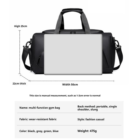 Sac de voyage en PU – Grande capacité, multi-compartiments & rangement chaussures