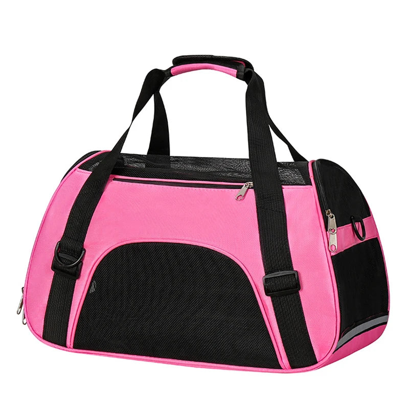 Breathable Mesh Cat & Dog Carrier – Foldable | Sizes S, M & L | Travel & Outdoor