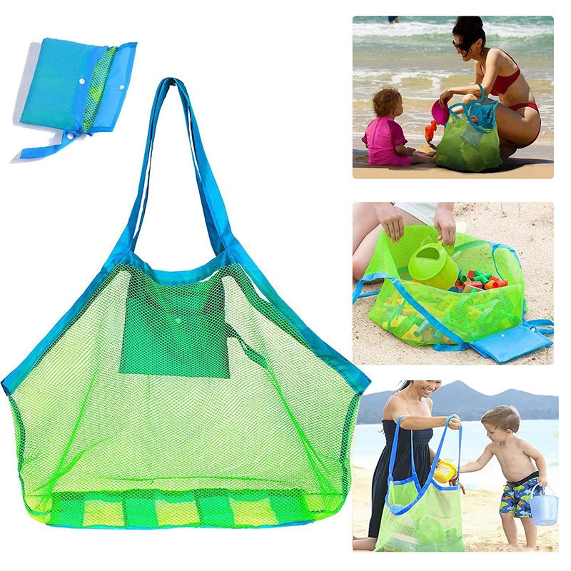 Kids' Anti-Sand Mesh Bag – Bath, Beach, and Pool Toys, Lightweight and Portable