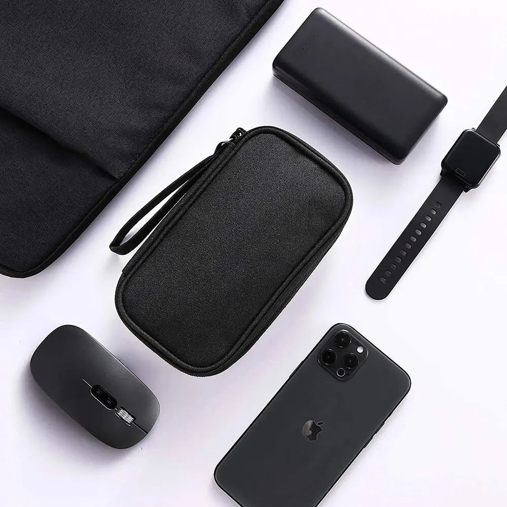 Pochette Organisateur de Câbles – Double ou Simple Couche, Imperméable & Compacte