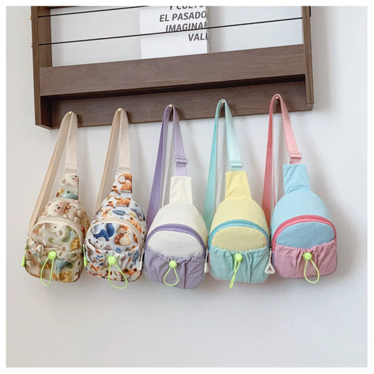 Petit Sac Poitrine Enfant – Bandoulière Mignonne Cartoon pour Garçons et Filles