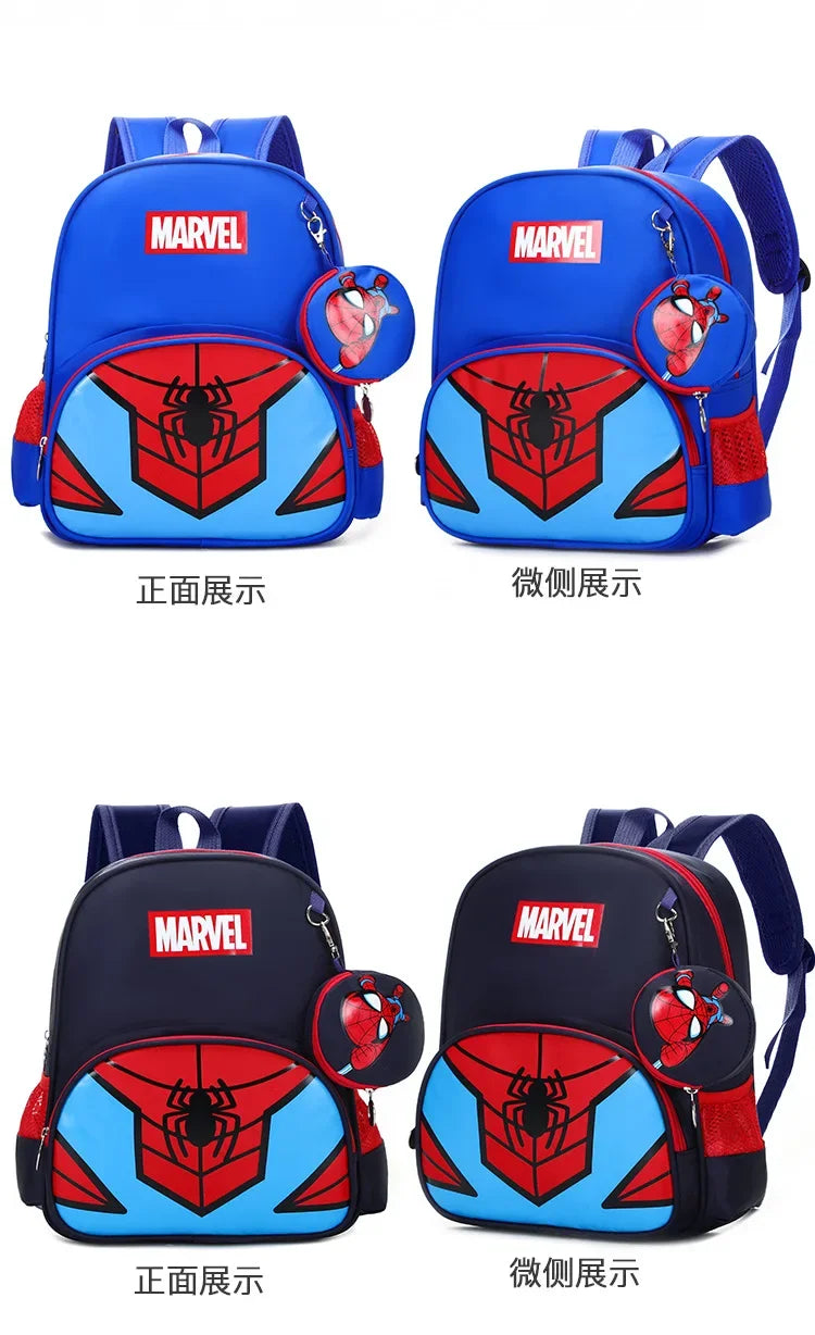 Spider-Man Kids' Backpack — ergonomic, cartoon, ages 4-13