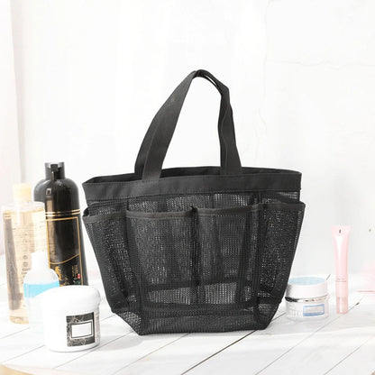 Sac de Plage Filet 8 Poches – Impérméable, Pliable, Grande Capacité Piscine