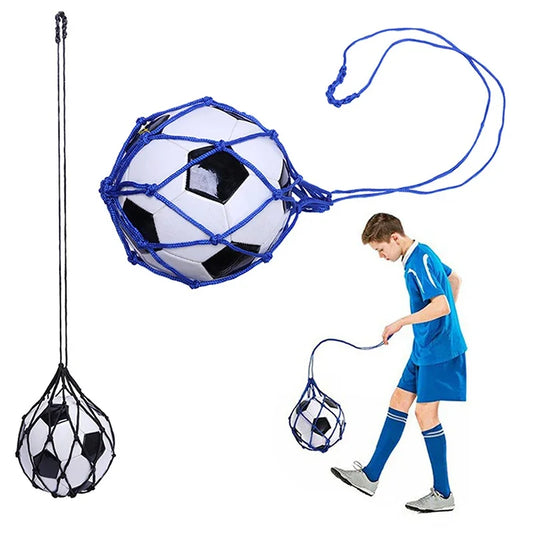Filet d'entraînement football en nylon – Pratique seul, intérieur & extérieur