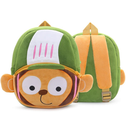 Mini Sac à Dos Peluche Enfant – Animaux Sportifs Cartoon | Fille & Garçon | 1 à 4 Ans | 9 Motifs Rigolos