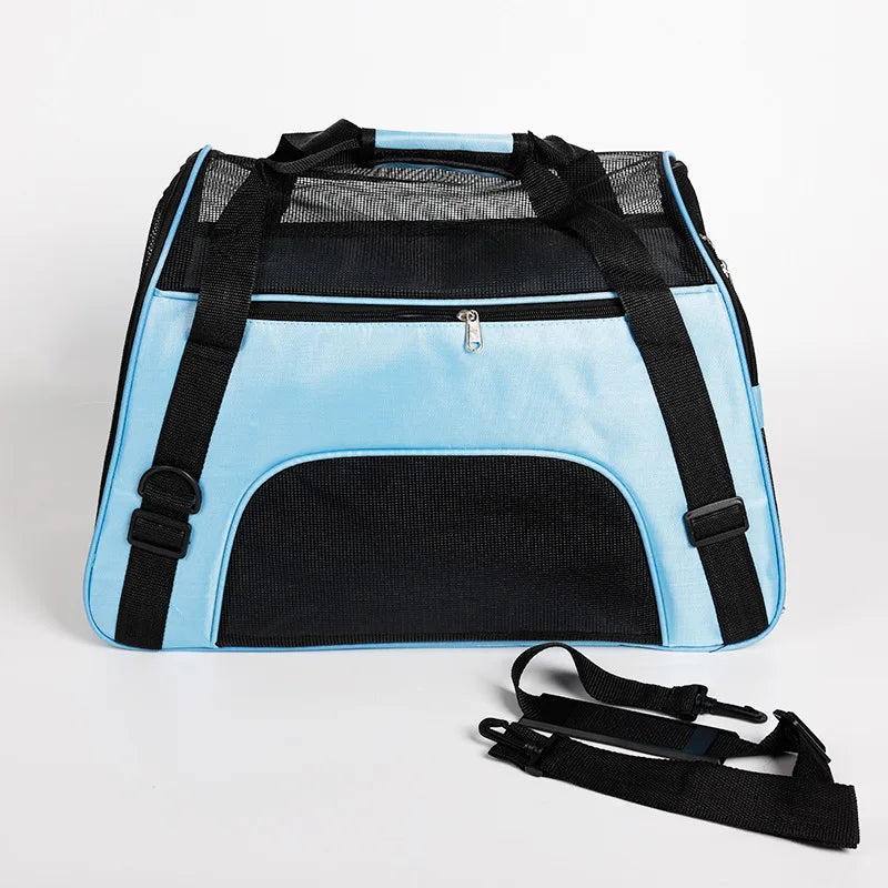 Breathable Mesh Cat & Dog Carrier – Foldable | Sizes S, M & L | Travel & Outdoor